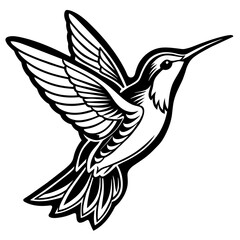 Illustration of a Flying Bird