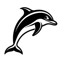 Fototapeta premium dolphin isolated on white background