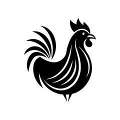 rooster isolated on white background