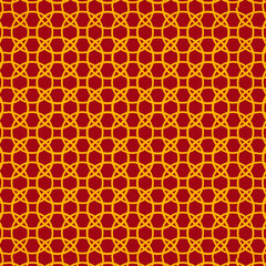 Chinese pattern, Red chinese seamless pattern, oriental background. Vector illustration
