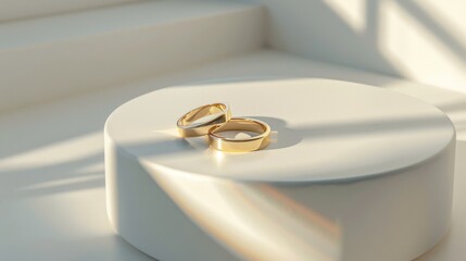 A Pair of Golden Wedding Rings