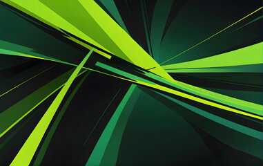 Green and black abstract background with lines, Awesome colourful Background