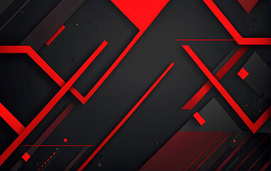 Black and red abstract background with lines, Abstract layered Background design