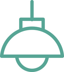hanging lamp icon 