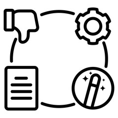 Failure Mode And Effects Analysis  Icons For Design Elements 