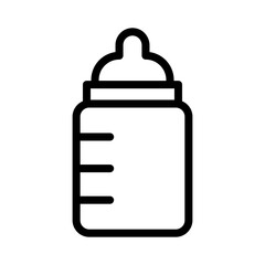 Baby Bottle Milk icon, Line, Solid, Suitable for Web Page, Mobile App, UI, UX design