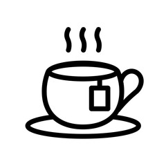 Tea, beverage icon, Line, Solid, Suitable for Web Page, Mobile App, UI, UX design