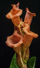 exotic beauty of pitcher plants with their bright colors and extraordinary shapes