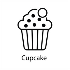 Cupcake  vector icon