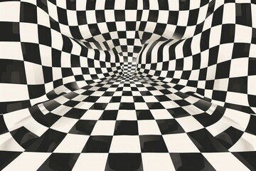 Simple black and white checkered pattern. Suitable for backgrounds or design elements