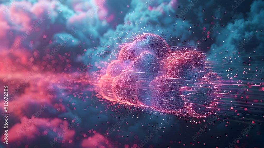 Poster ethereal cascade of illuminated virtual data aggregation in the cloud computing realm