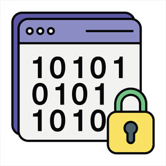 Fototapeta premium Bitcoin and Cryptocurrency Color Outline Icon Style