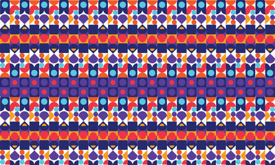 Color neo geo poster. Modern grid flyer with geometric shapes, geometry graphics and abstract background vector set. Geometry grid pattern banner vivid presentation illustration