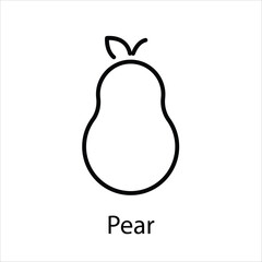 Pear vector icon