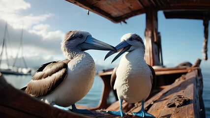 AI image generate sea bird
