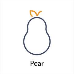 Pear vector icon