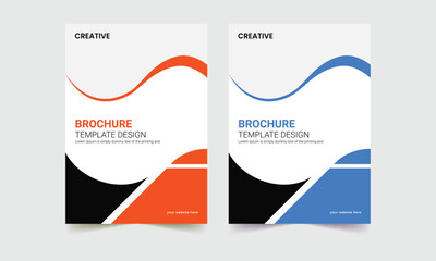 Business flyer , brochure design, brochure cover page layout template