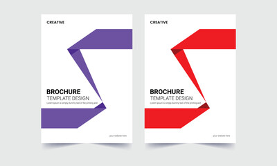 Business flyer , brochure design, brochure cover page layout template