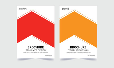 Business flyer , brochure design, brochure cover page layout template