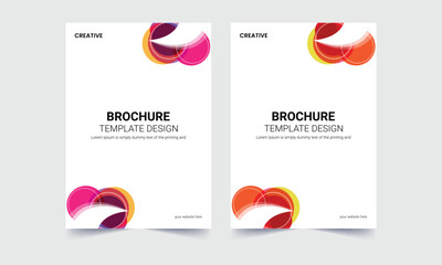 Business flyer , brochure design, brochure cover page layout template