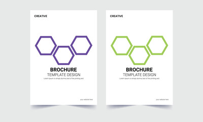 Business flyer , brochure design, brochure cover page layout template