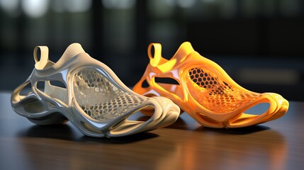 3D printed, custom fit shoes designed to prevent and treat ingrown toenails, adaptive materials