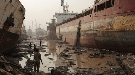 The Shipbreakers of Alang, India