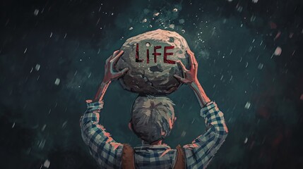 It's hard to live a good life when you're sad or poor - Burden of life , sadness and poverty