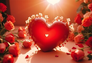 On Valentine s Day the heart background adorned with beautiful hearts creates a lovely and enchanting love background