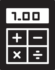 Obraz premium Calculator Glyph Icon