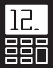 Calculator Glyph Icon