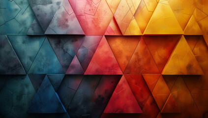 Bright and Bold Abstract Background with Orange and Teal Geometric Elements