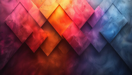 Modern Abstract Background with Bold Orange and Teal Geometric Designs
