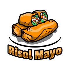 Risol Mayo Mascot Logo Illustration