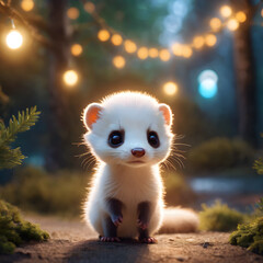 Fototapeta premium Cute Ferret