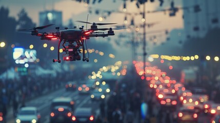 Drone Surveillance at Festival