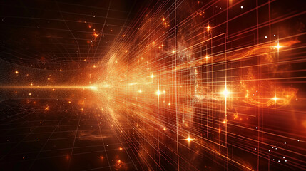 Obraz premium Fractal Realms series. Design composed of fractal elements, grids and symbols as a metaphor on the subject of education, science and technology.