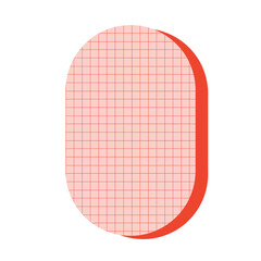 Geometric shape sticker with texture