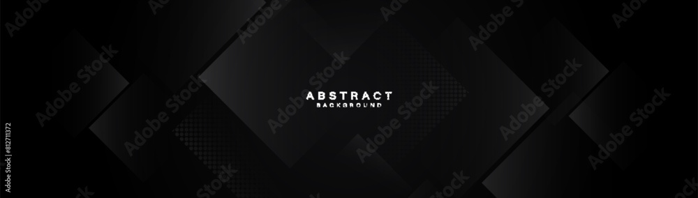 Poster Abstract background with black geometric triangle line. Modern minimal trendy lines pattern horizontal. Vector illustration