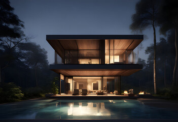 modern house - Powered by Adobe