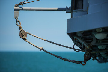 Pulley on a military ship