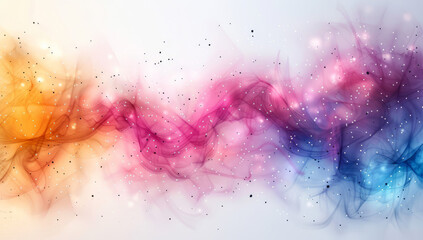 Whimsical Watercolor Wave Abstraction: Abstract Background