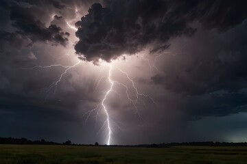 lightning over the storm