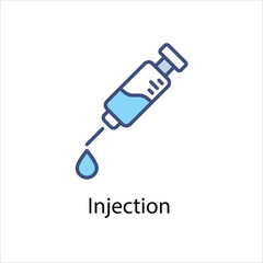 Injection  vector icon