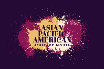 Asian pacific heritage month splash paint