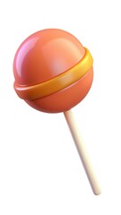 lollipop isolated on white