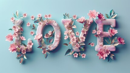 Floral letters 