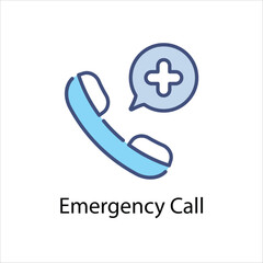 Emergency Call vector icon