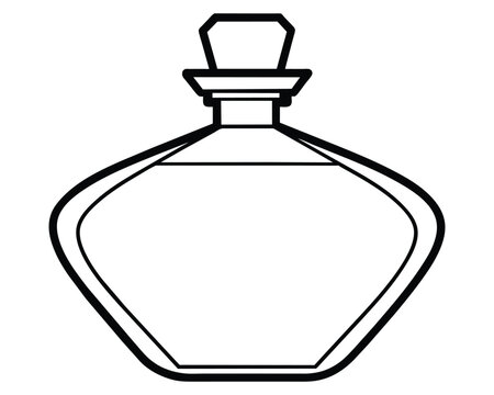 recommend clip art: Perfume Bottles icon Line Art Design
