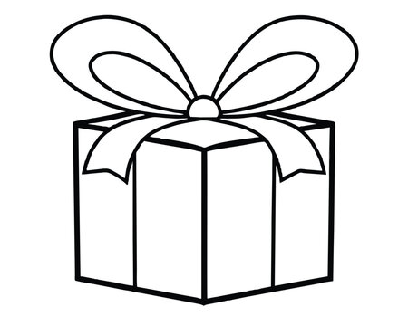 recommend clip art: Gift box isolated on white